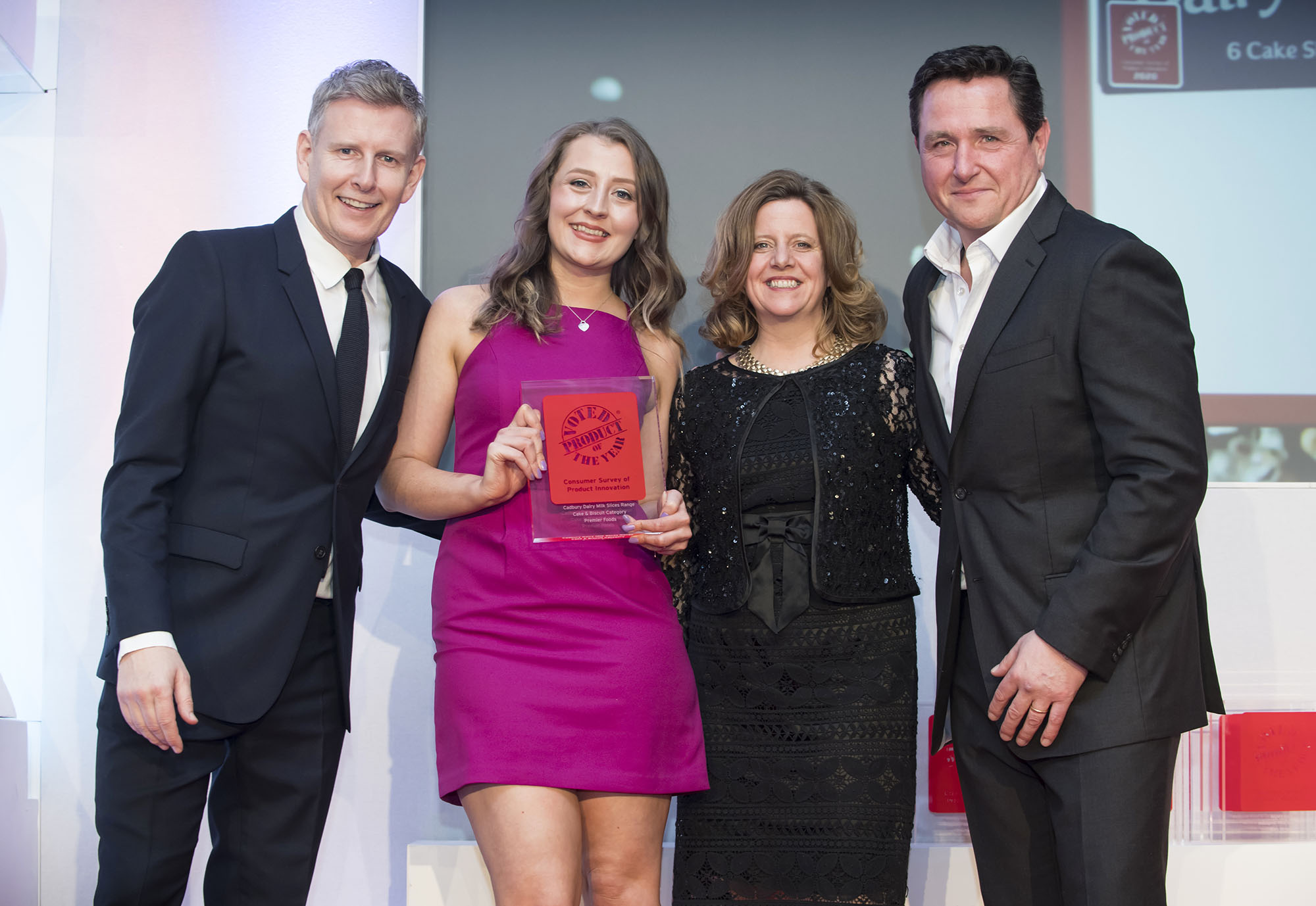 Winner of the Cakes & Biscuits Category - the Cadbury Dairy Milk Slices Range!